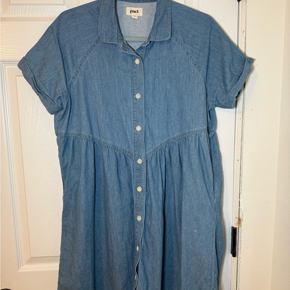 Pact Chambray Dress